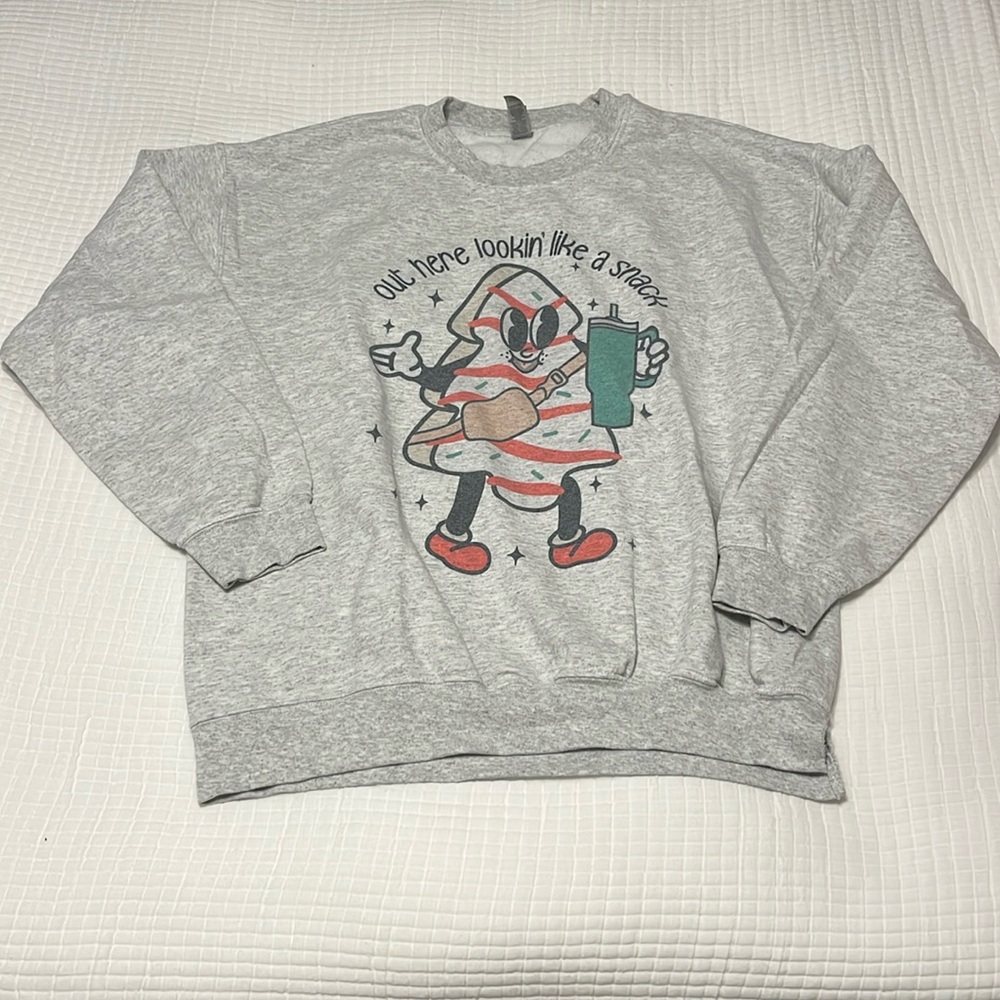 Gray Christmas Sweatshirt